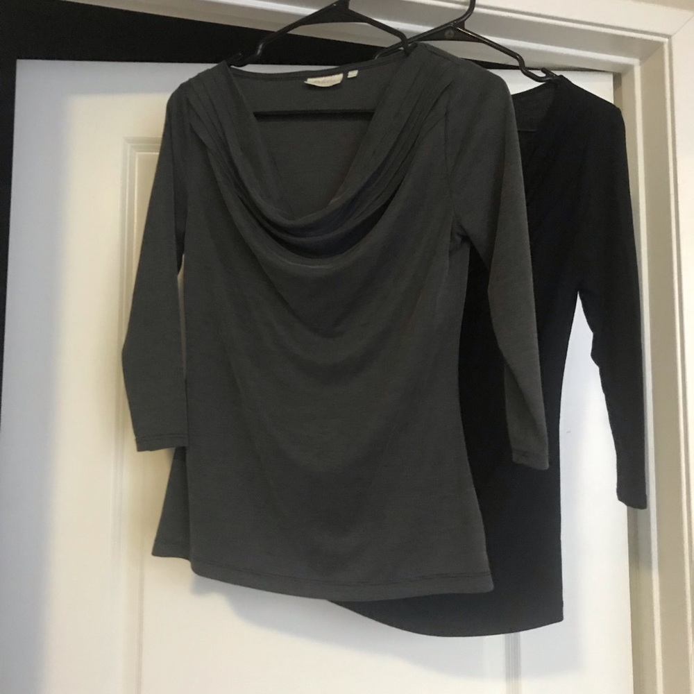 Deletta Anthropologie career blouses *lot of 2*